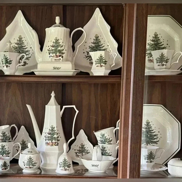 Nikko Christmastime China Heart Shape Candy Trinket Dish Retired Pattern Small - Picture 2 of 13